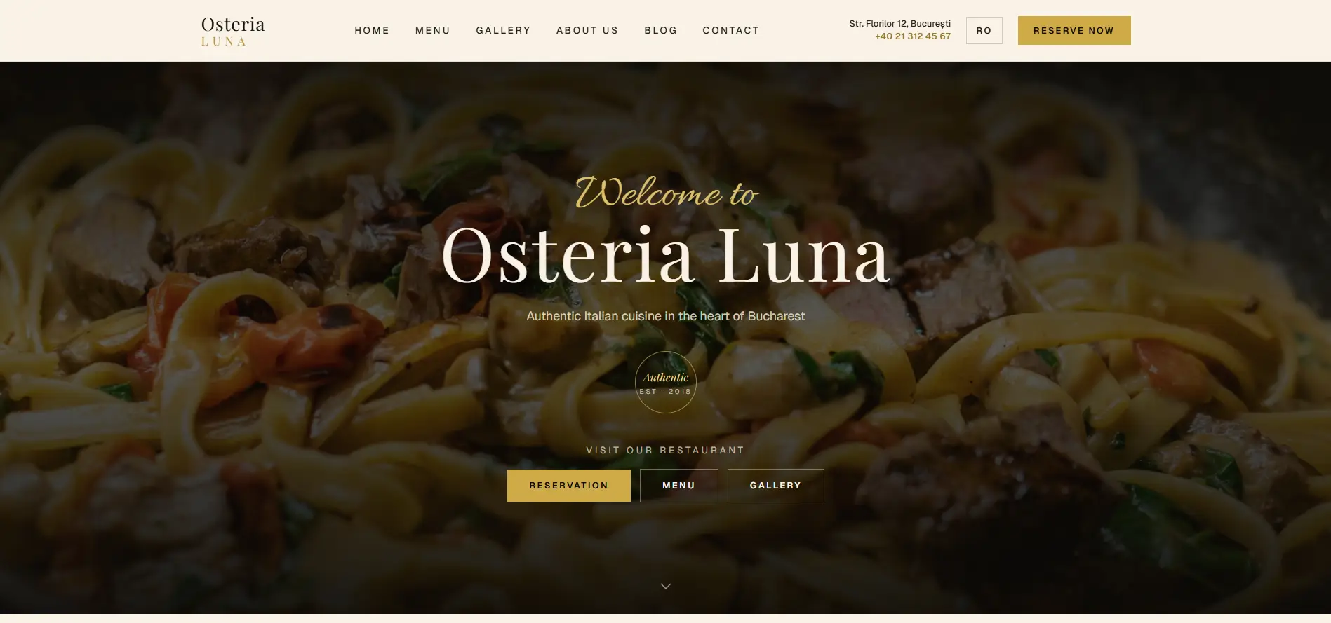 Osteria Luna screenshot